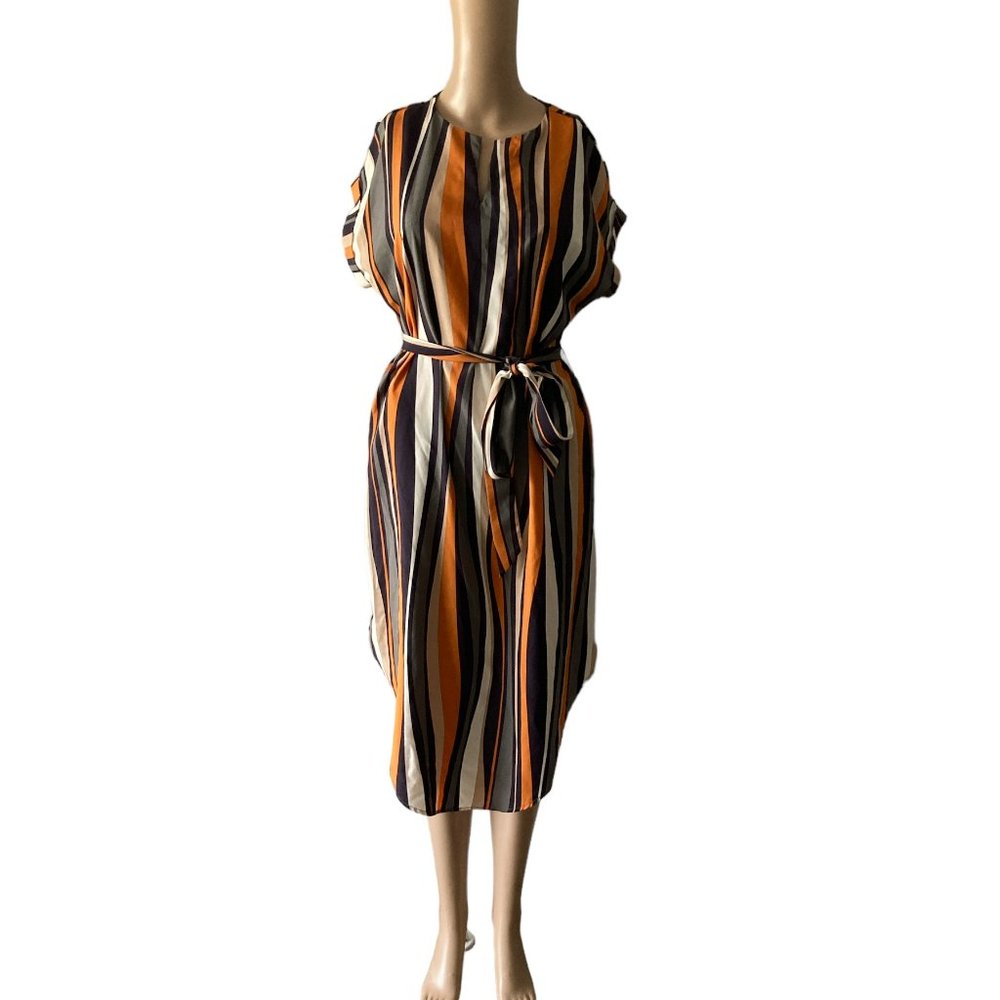 Emery Rose Striped 70’s Vibe Dress Size S